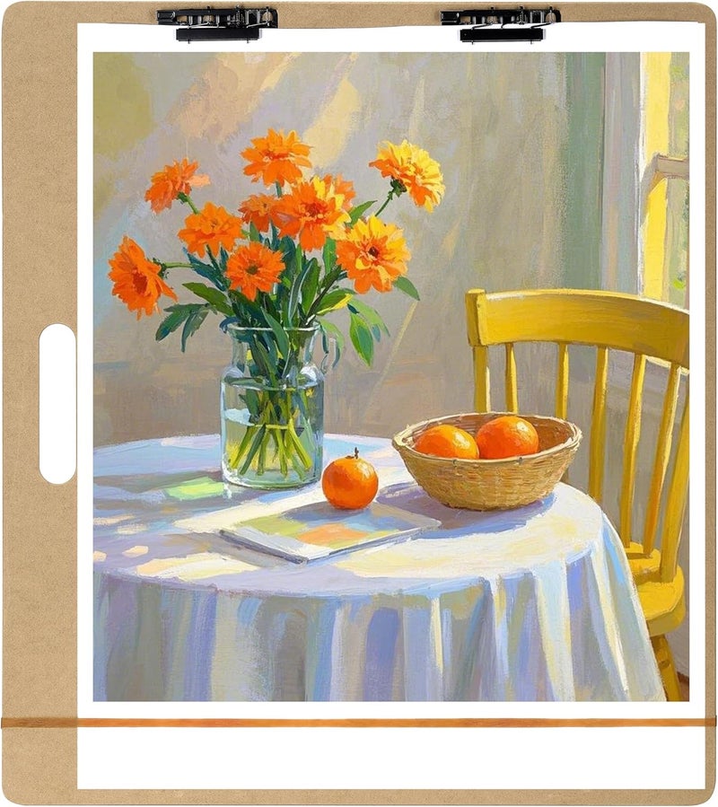 TX liteart Drawing Board - 23" x 26" Sketch Board with Handle for Drafting Art - Portable Sketch Board for Class or Studio Fit in Artists Tote - Image 1